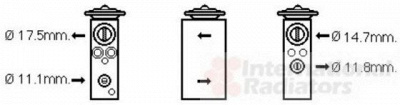 VAN WEZEL 09001277 -  Расширительный клапан, кондиционер